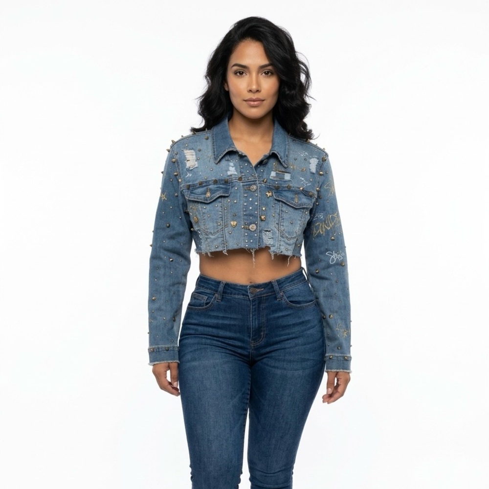 Upcycled Jean Jacket - image 1